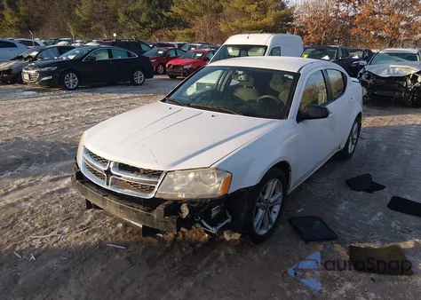 2012 Dodge Avenger Se из США, поврежденный, VIN 1C3CDZAG5CN254591